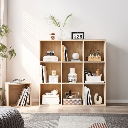 Linspire Geo 9 Cube Storage Unit Natural Storage Furniture